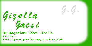 gizella gacsi business card